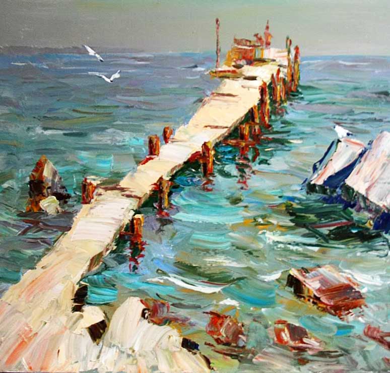 «Старий причал». 2012. Полотно, олія